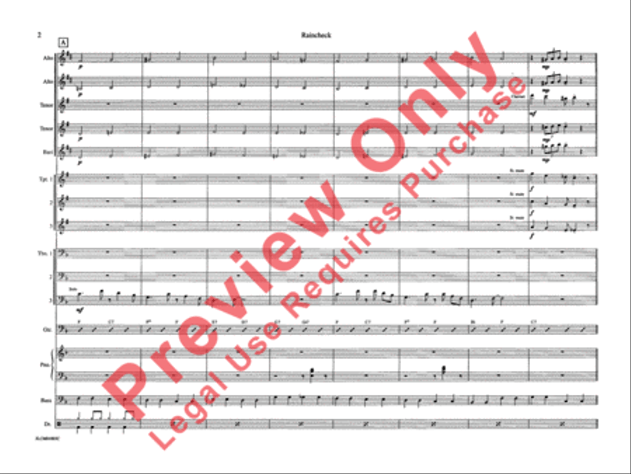 Raincheck Raincheck Jazz Ensemble scores gallery preview page 9