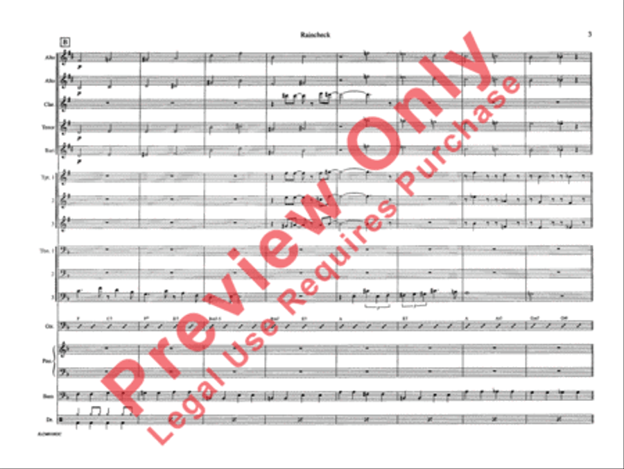 Raincheck Raincheck Jazz Ensemble scores gallery preview page 10