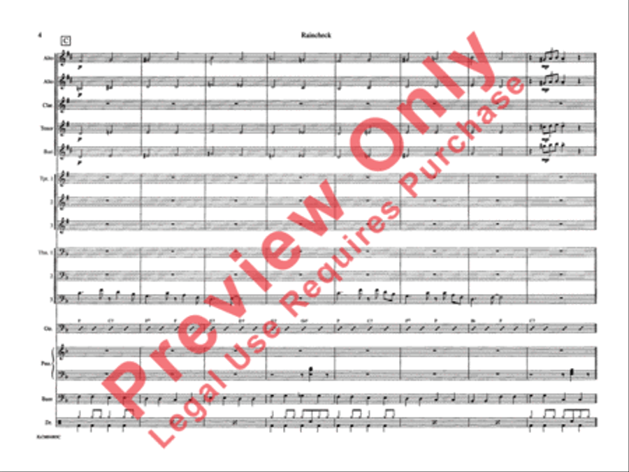 Raincheck Raincheck Jazz Ensemble scores gallery preview page 11