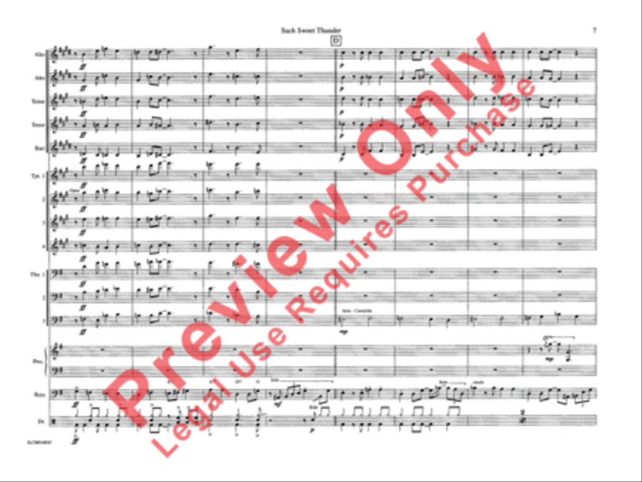 Such Sweet Thunder (from Such Sweet Thunder) Jazz Ensemble scores gallery preview page 12