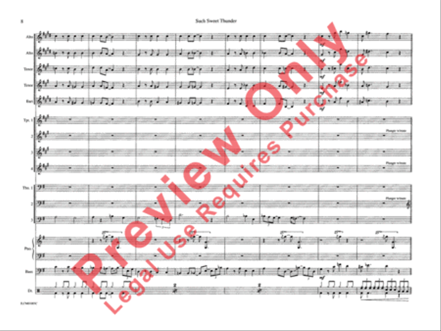 Such Sweet Thunder (from Such Sweet Thunder) Jazz Ensemble scores gallery preview page 13
