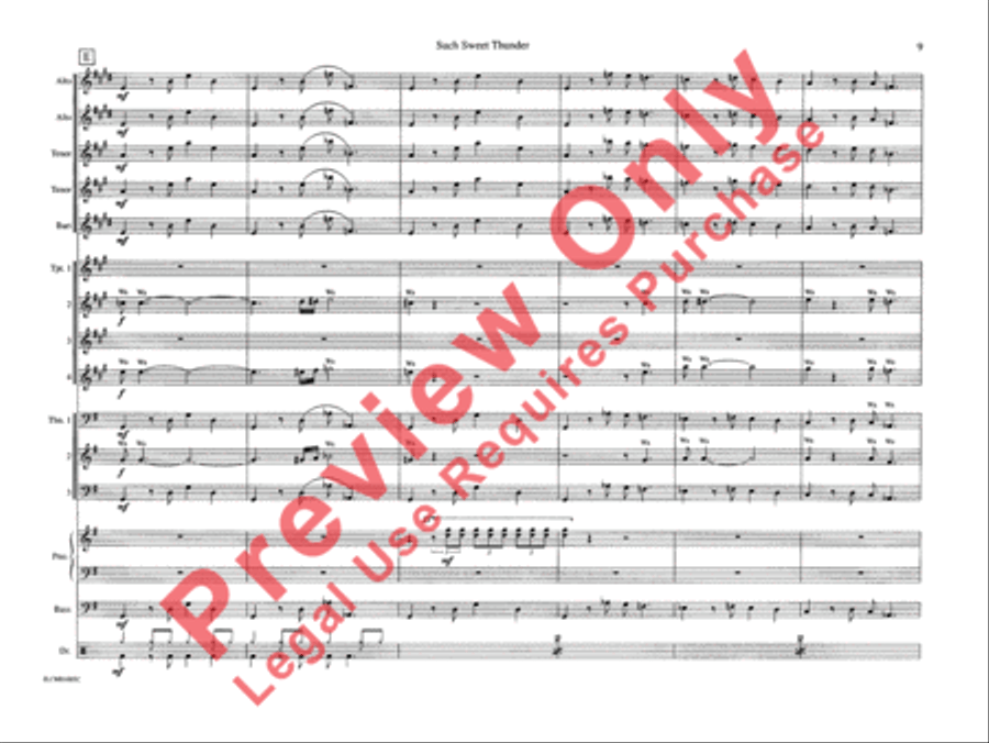 Such Sweet Thunder (from Such Sweet Thunder) Jazz Ensemble scores gallery preview page 14