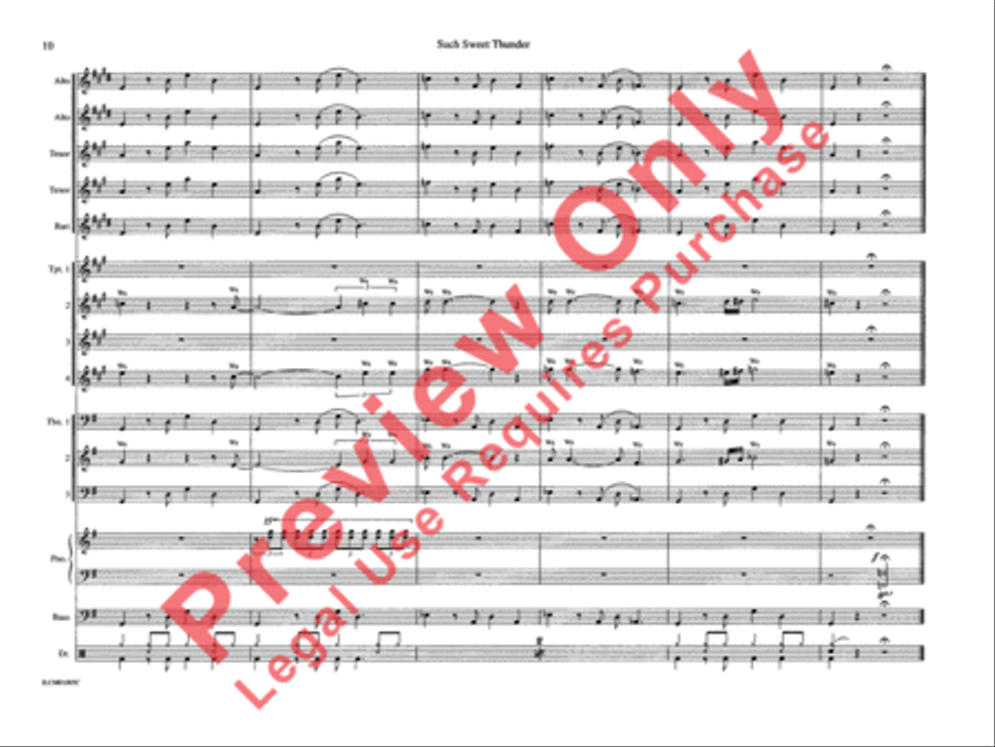 Such Sweet Thunder (from Such Sweet Thunder) Jazz Ensemble scores gallery preview page 15