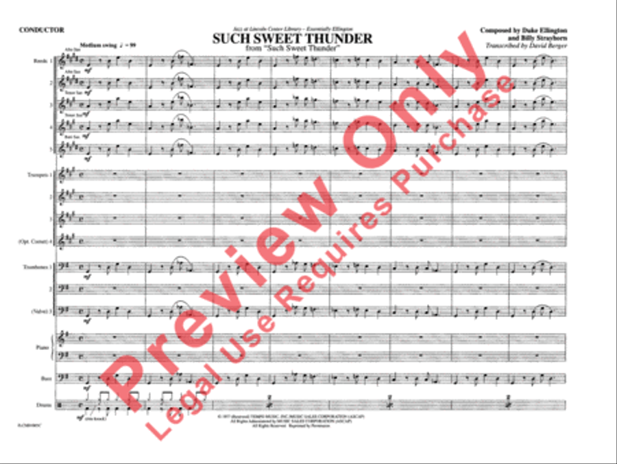 Such Sweet Thunder (from Such Sweet Thunder) Jazz Ensemble scores gallery preview page 6