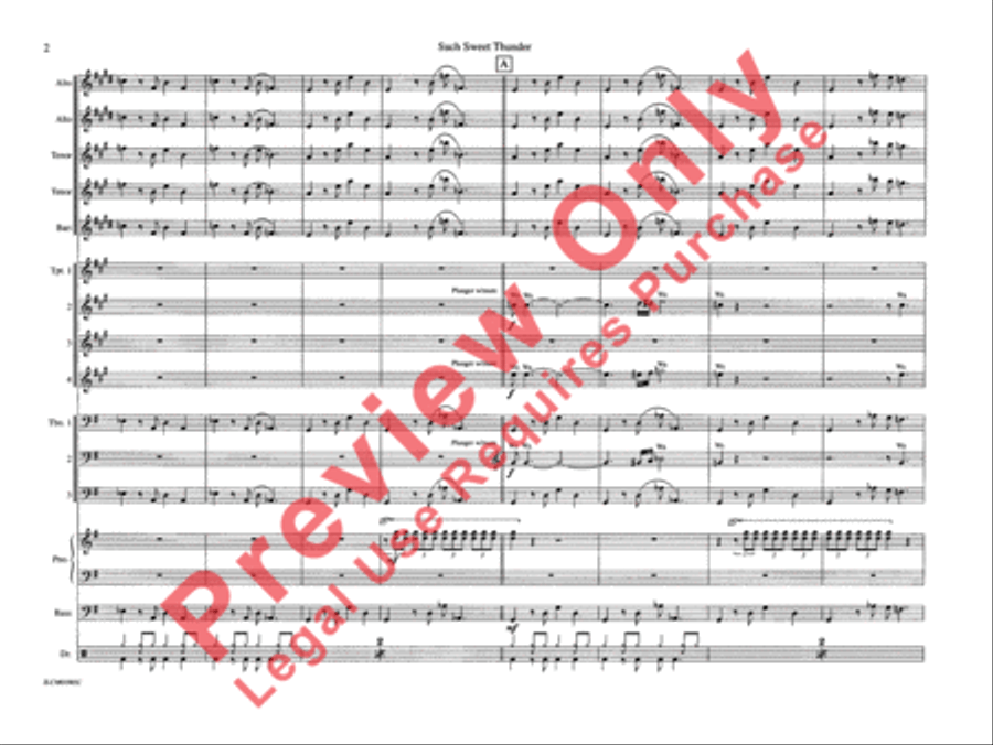 Such Sweet Thunder (from Such Sweet Thunder) Jazz Ensemble scores gallery preview page 7
