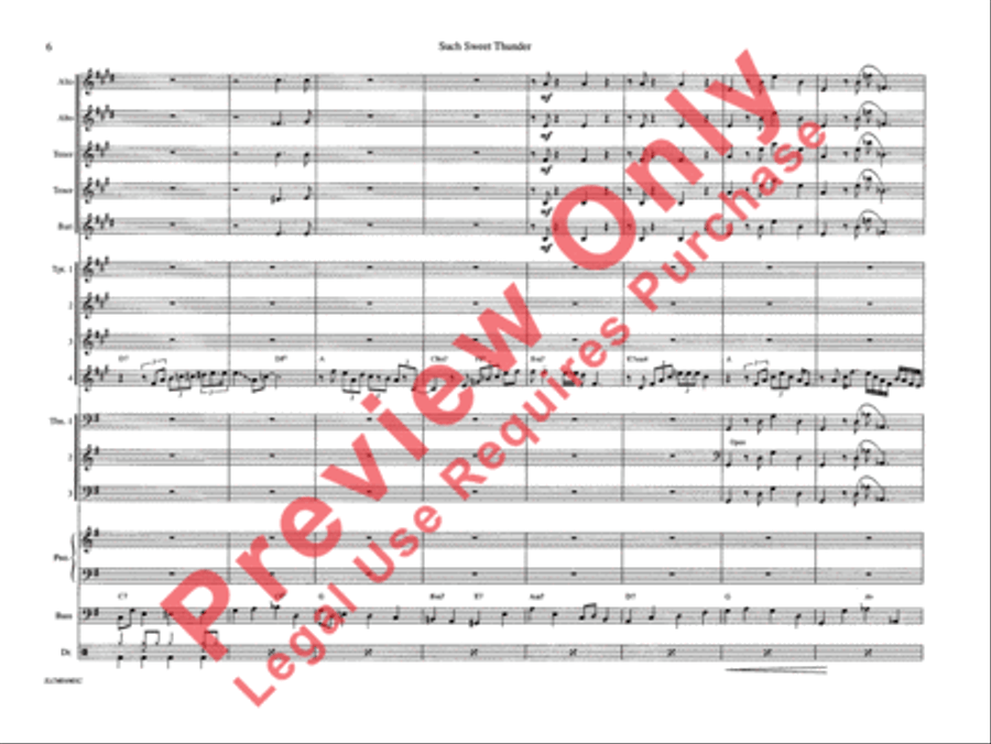 Such Sweet Thunder (from Such Sweet Thunder) Jazz Ensemble scores gallery preview page 11