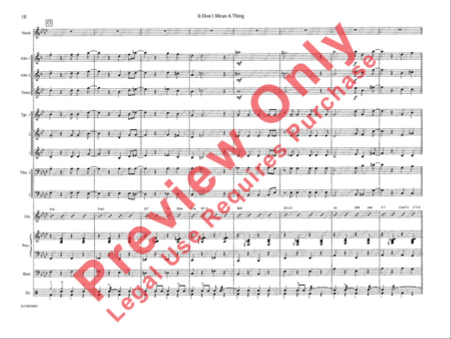 It Don't Mean a Thing If It Ain't Got That Swing Jazz Ensemble scores gallery preview page 24