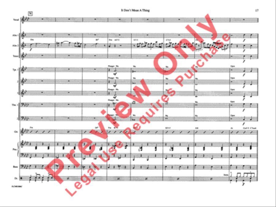 It Don't Mean a Thing If It Ain't Got That Swing Jazz Ensemble scores gallery preview page 23