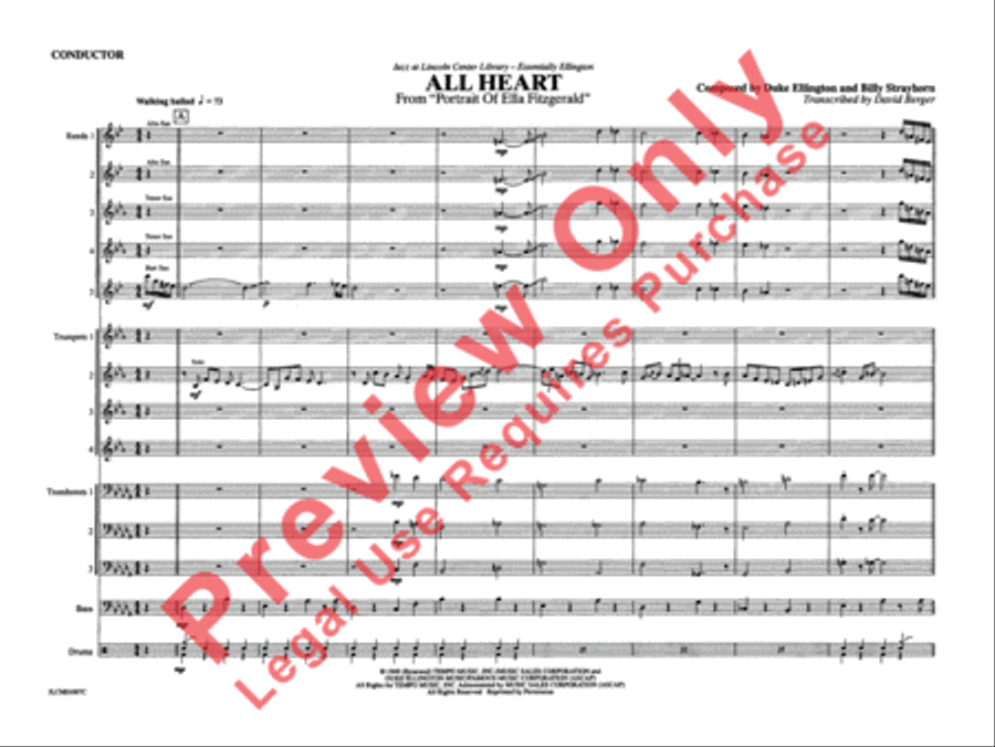 All Heart (from Portrait of Ella Fitzgerald) Jazz Ensemble scores gallery preview page 6