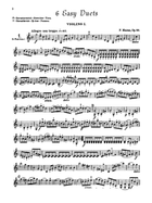 EASY DUETS Opus 40 & 60 - for Two Violins String Duet scores gallery preview page 3