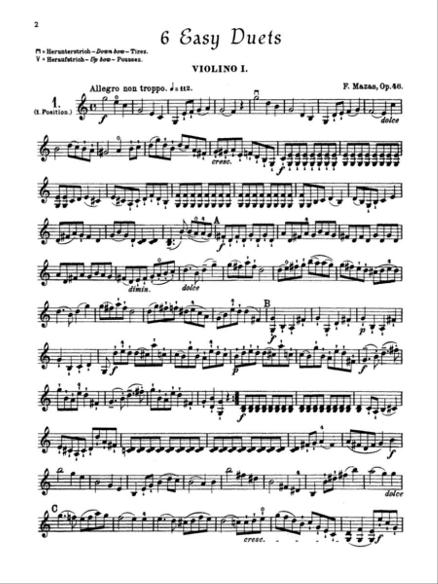 EASY DUETS Opus 40 & 60 - for Two Violins String Duet scores gallery preview page 3