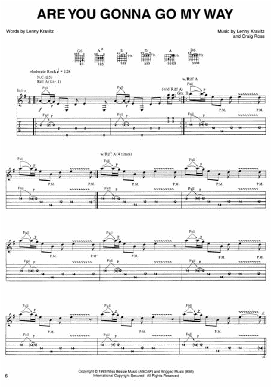 Lenny Kravitz – Greatest Hits Electric Guitar scores gallery preview page 2