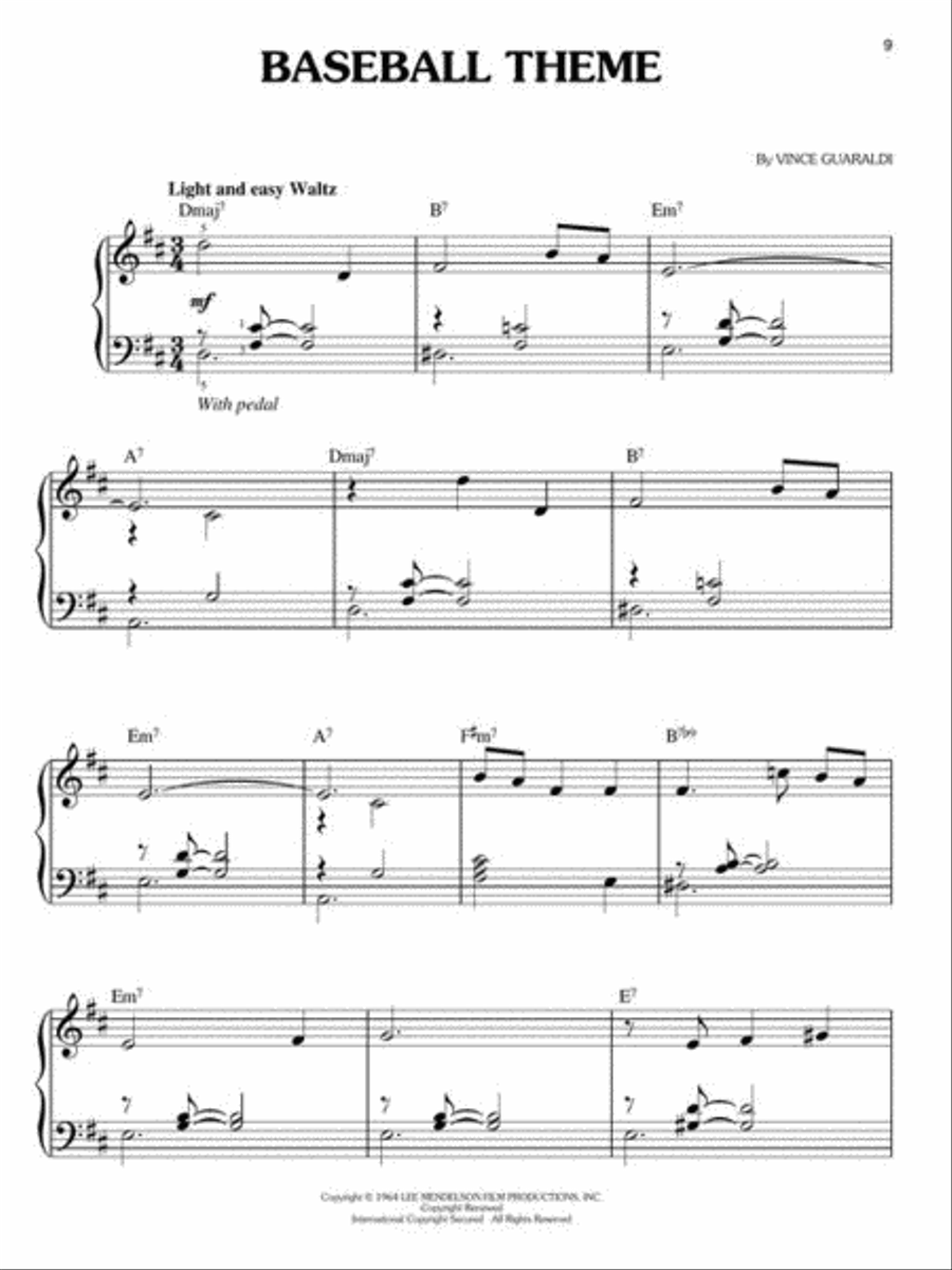 The Charlie Brown Collection™ Easy Piano scores gallery preview page 7