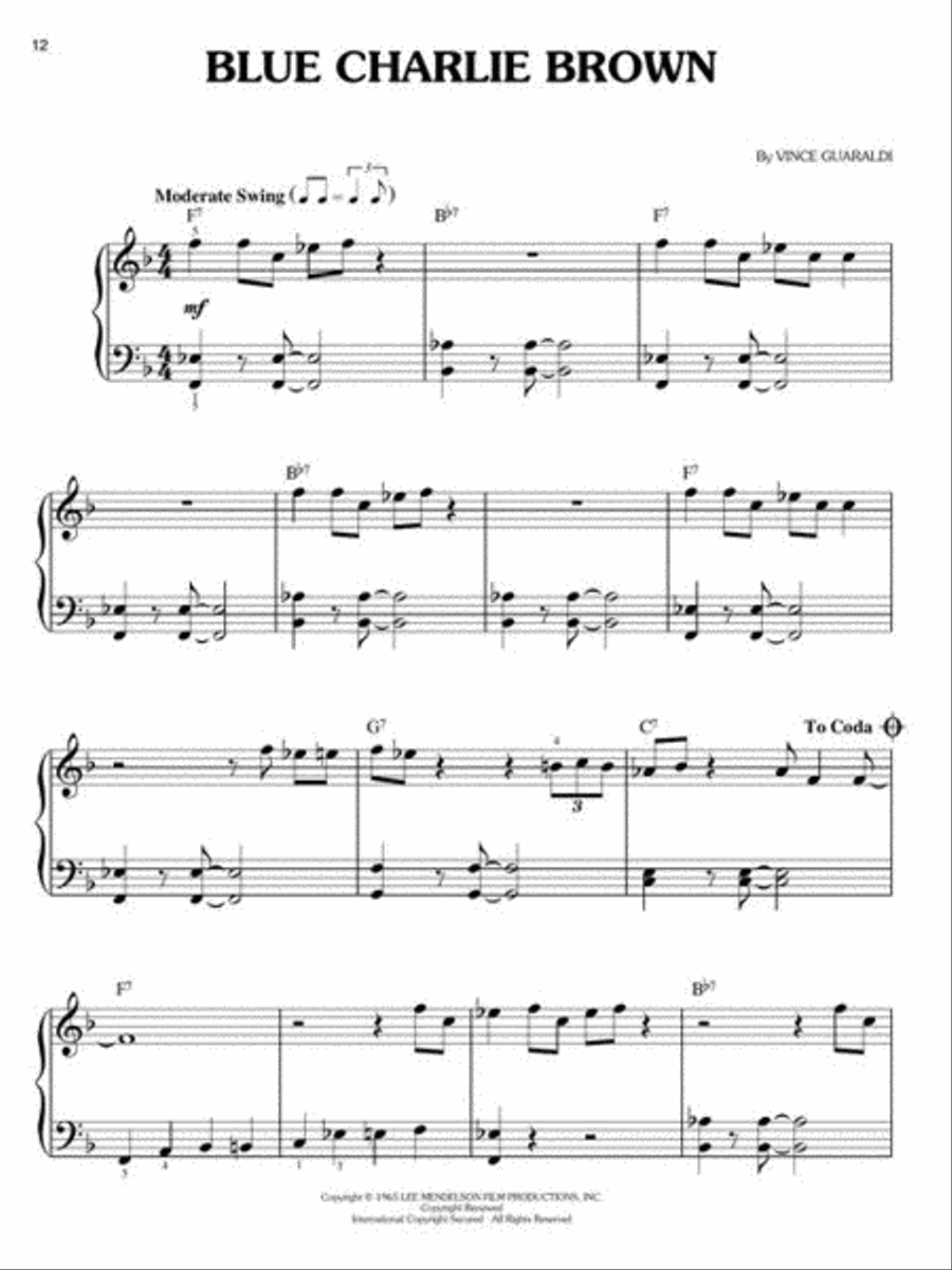The Charlie Brown Collection™ Easy Piano scores gallery preview page 8