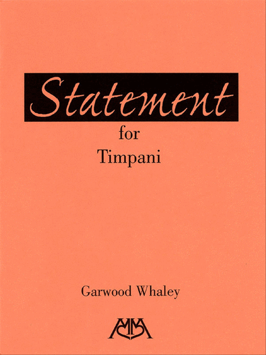Statement for Timpani Percussion scores gallery preview page 1