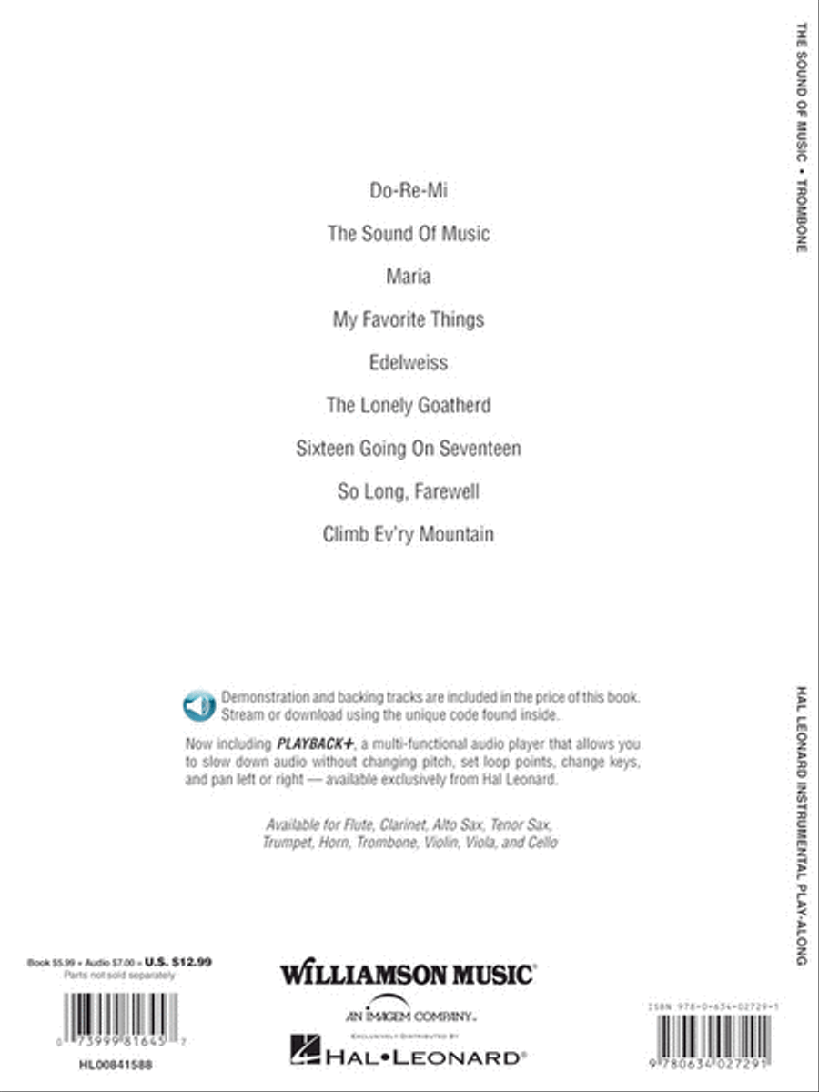 The Sound of Music Trombone Solo scores gallery preview page 4