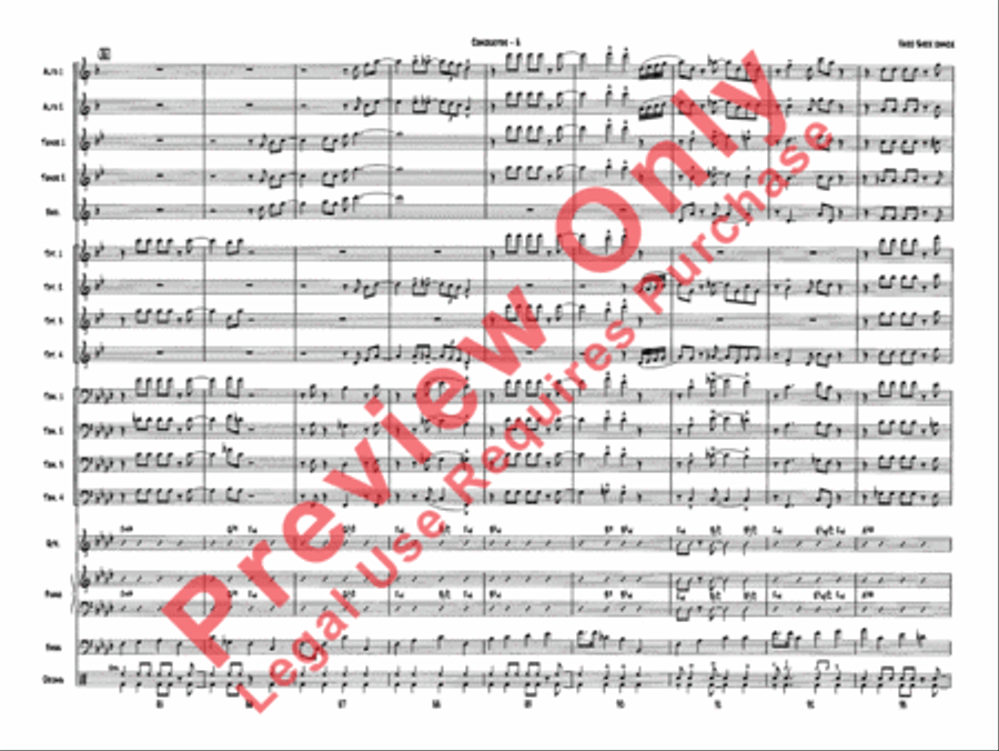 Hard Sock Dance by Quincy Jones Jazz Ensemble - Sheet Music page 10