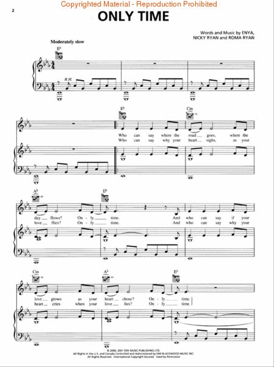Only Time Voice scores gallery preview page 2