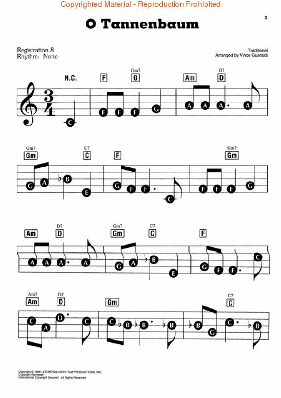 E-Z Play Today #169 - A Charlie Brown Christmas Electronic Keyboard scores gallery preview page 2
