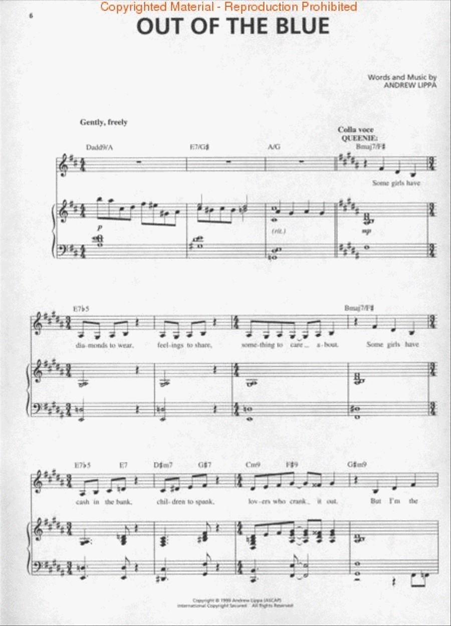 The Wild Party Piano, Vocal, Guitar scores gallery preview page 3