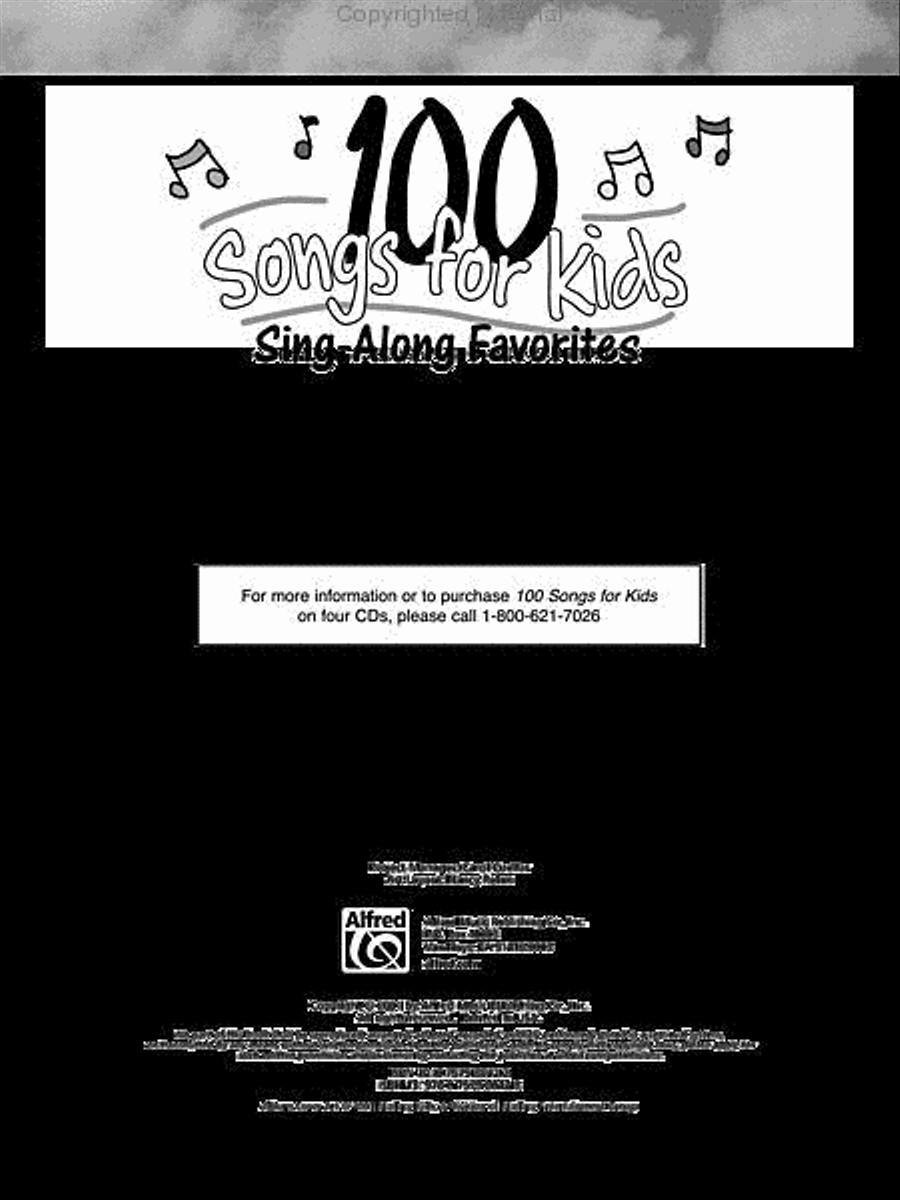 100 Songs for Kids (Sing-Along Favorites) Piano, Vocal, Guitar scores gallery preview page 2