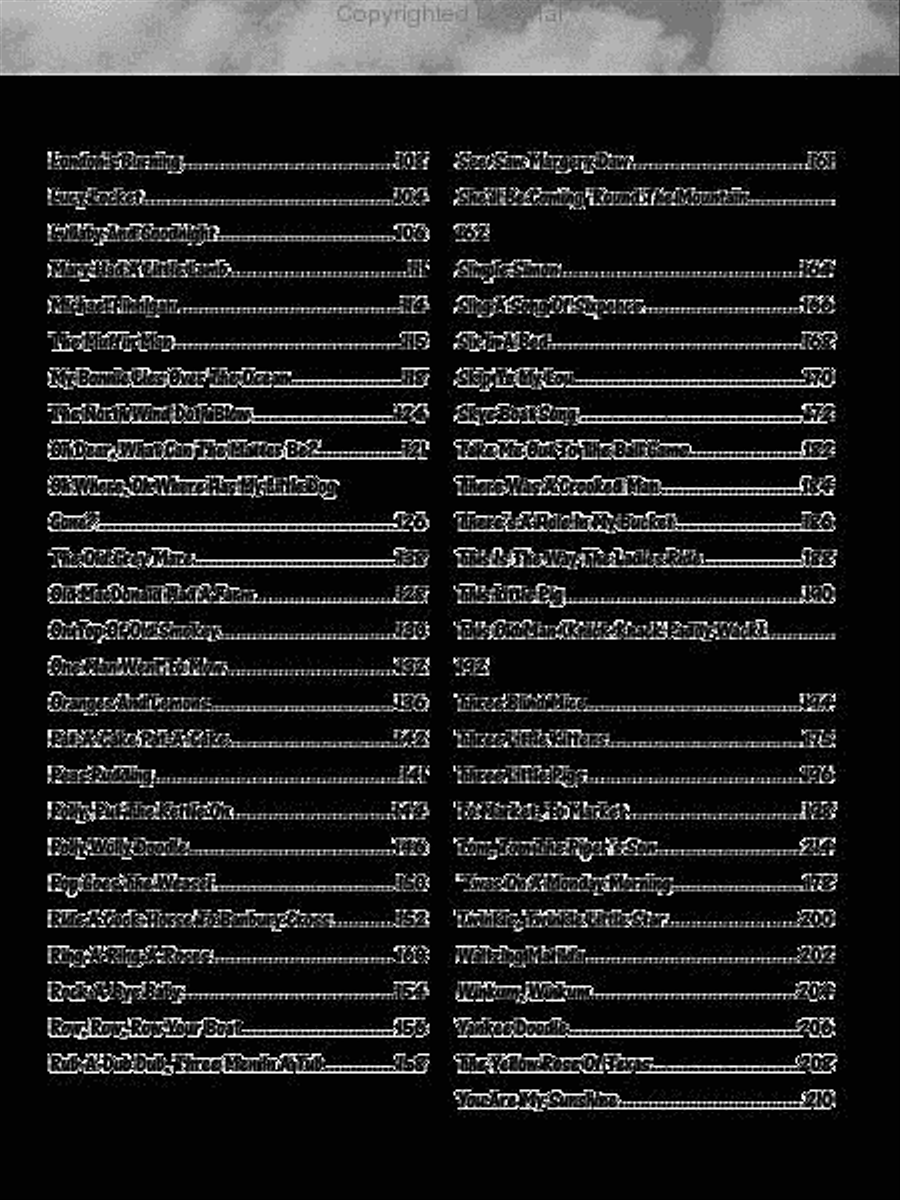 100 Songs for Kids (Sing-Along Favorites) Piano, Vocal, Guitar scores gallery preview page 4