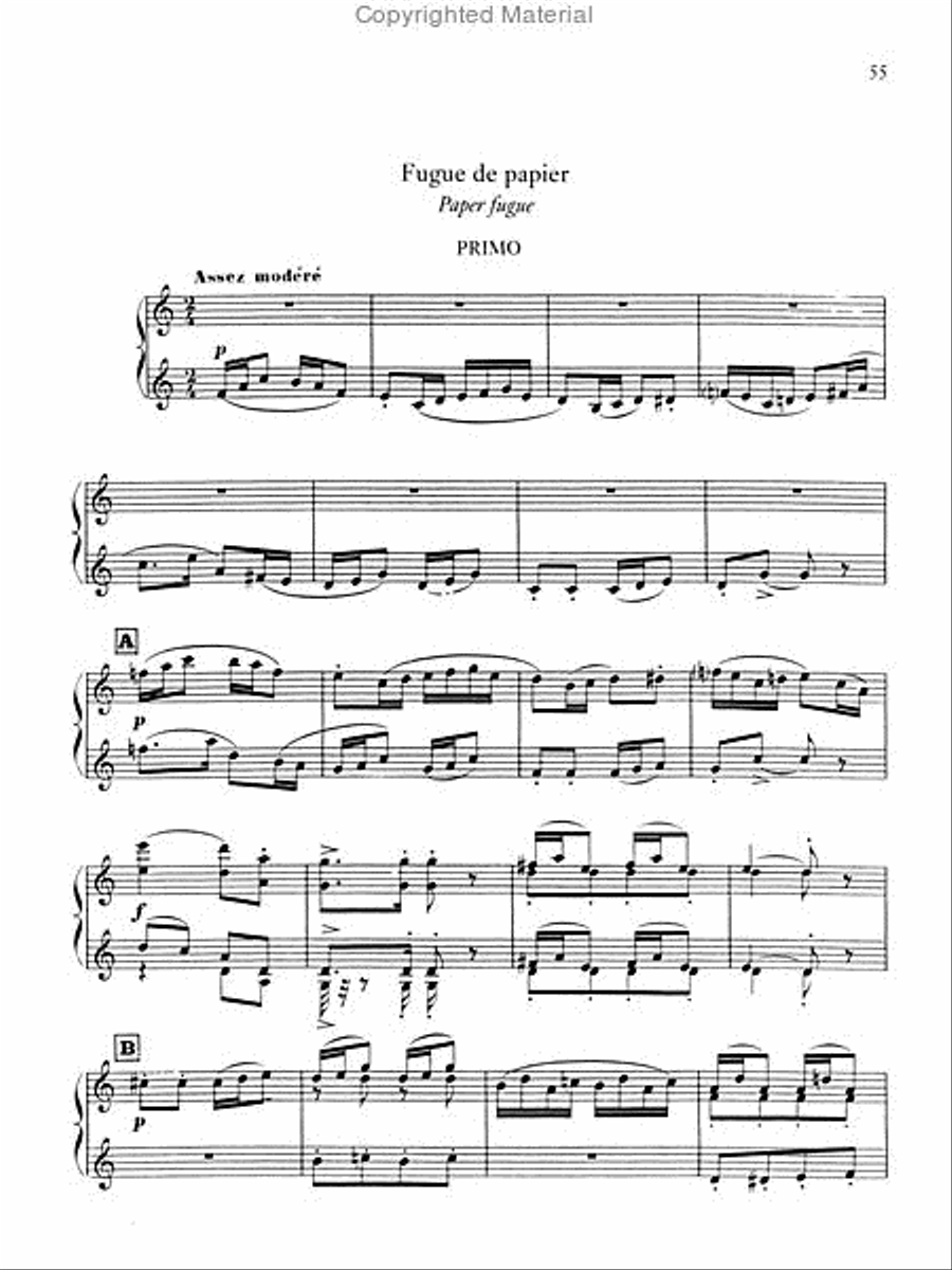 Parade and Other Works for Piano Four Hands Piano Solo scores gallery preview page 2