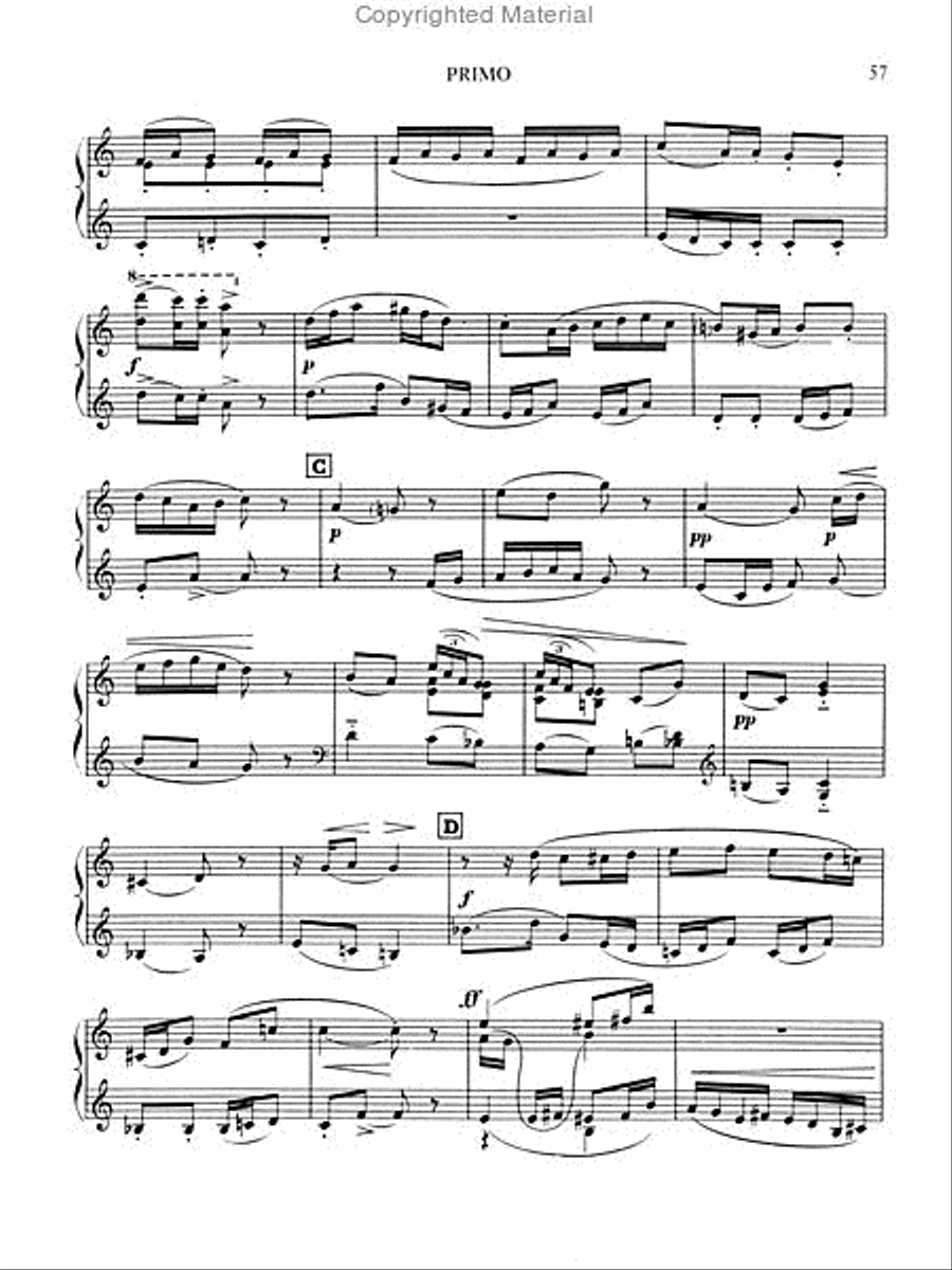 Parade and Other Works for Piano Four Hands Piano Solo scores gallery preview page 4
