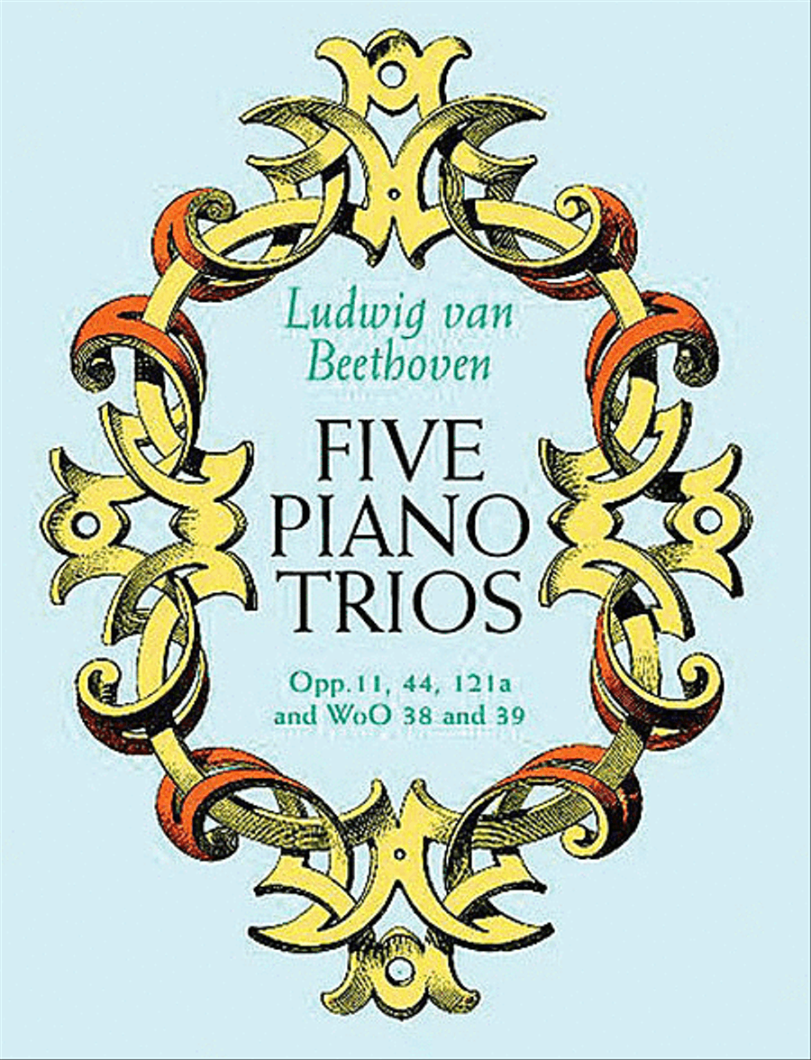 Five Piano Trios Violin scores gallery preview page 1