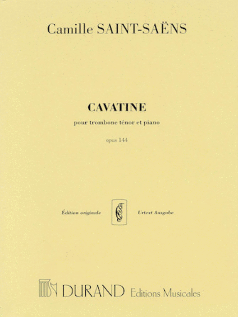Cavatine, Op. 144 Piano Accompaniment scores gallery preview page 1