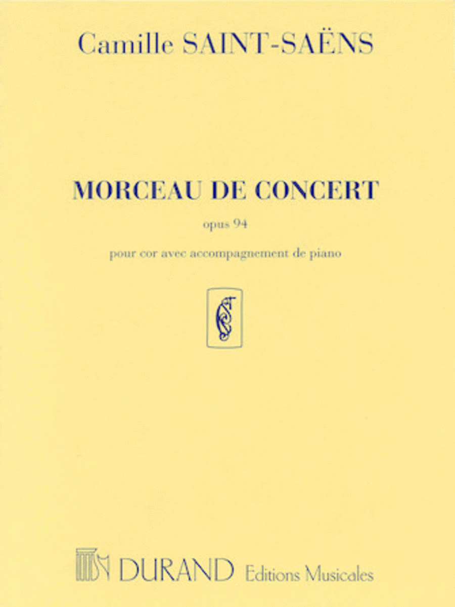 Morceau de Concert, Op. 94 Horn scores gallery preview page 1
