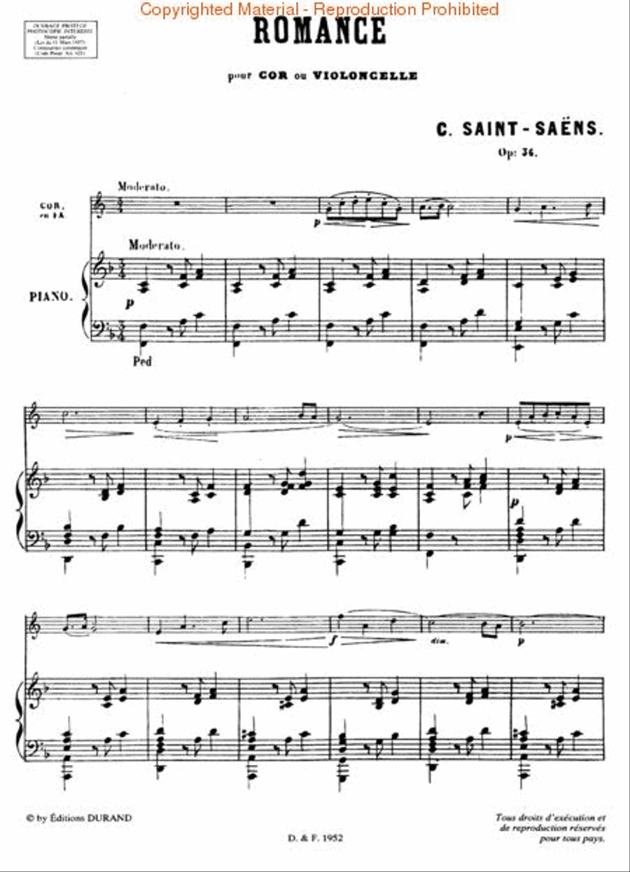 Romance, Op. 36 Cello scores gallery preview page 4