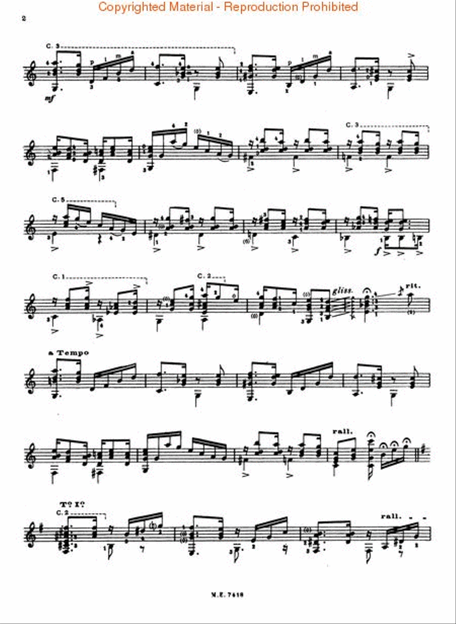 Choros No. 1 Choros No. 1 Acoustic Guitar scores gallery preview page 4