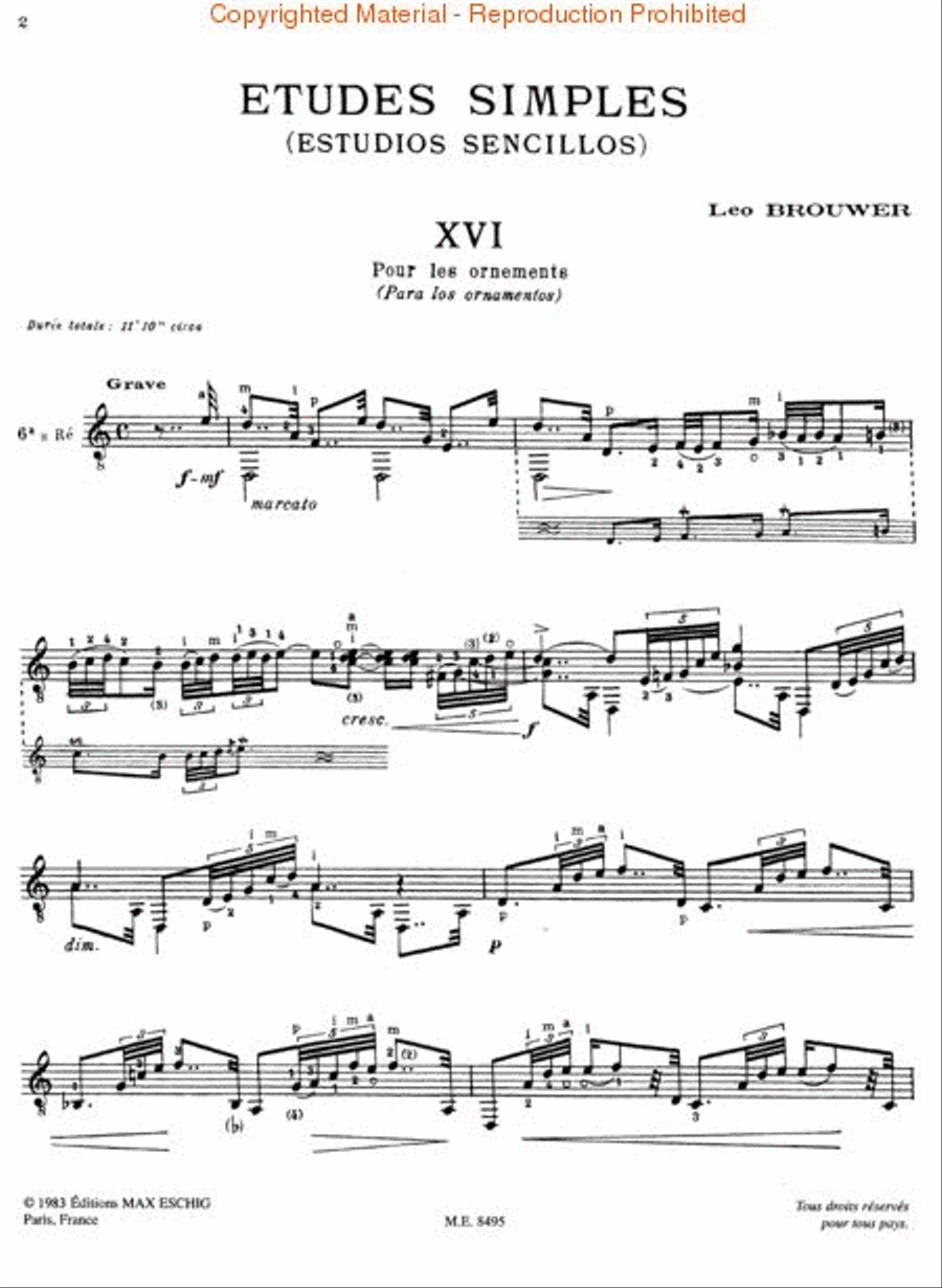 Études Simples – Volume 4: Nos. 16–20 Acoustic Guitar scores gallery preview page 2