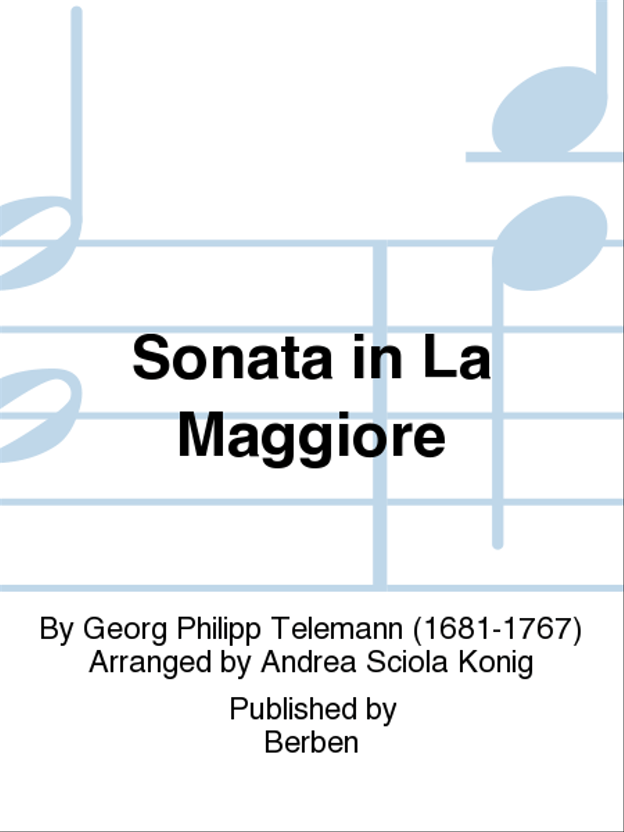 Sonata in La Maggiore Chamber Music scores gallery preview page 1