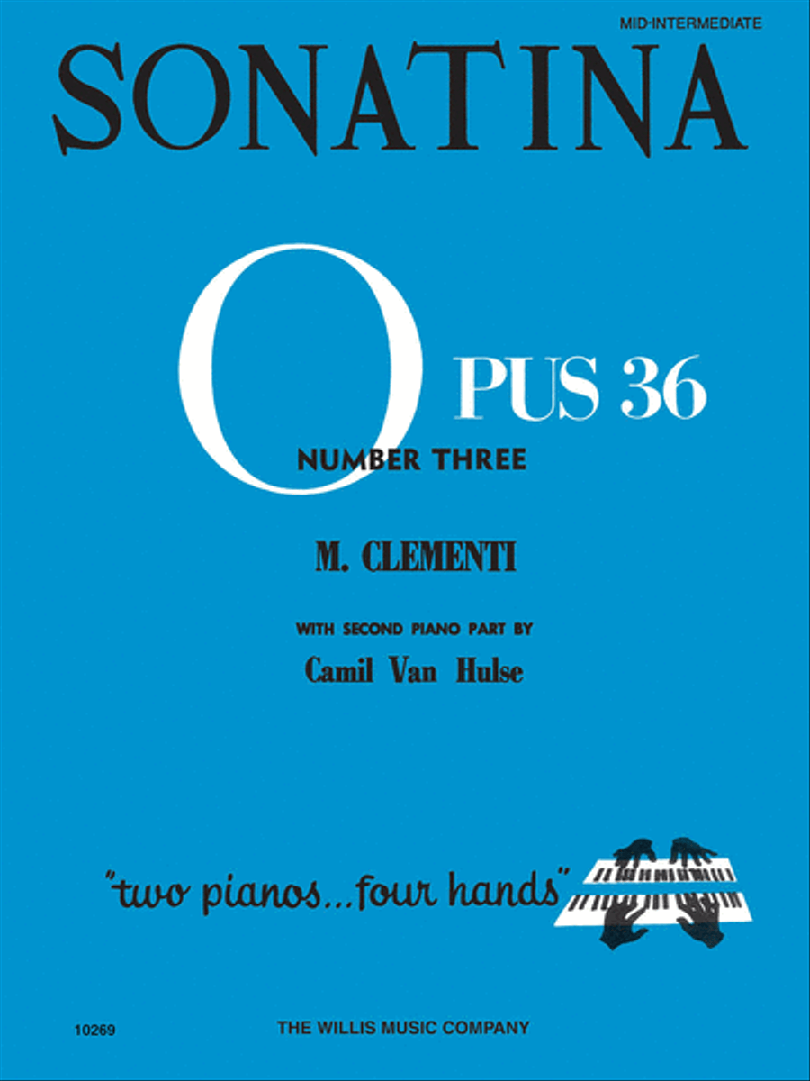 Sonatina Op. 36, No. 3 Sonatina Op. 36, No. 3 Piano Duet scores gallery preview page 1