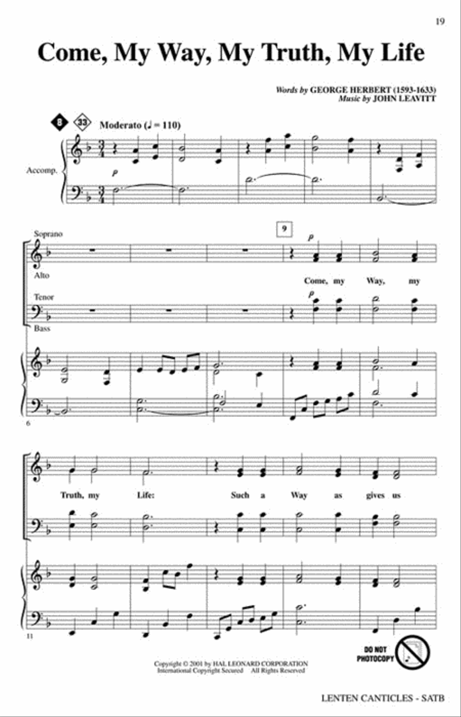 Lenten Canticles Choir scores gallery preview page 5