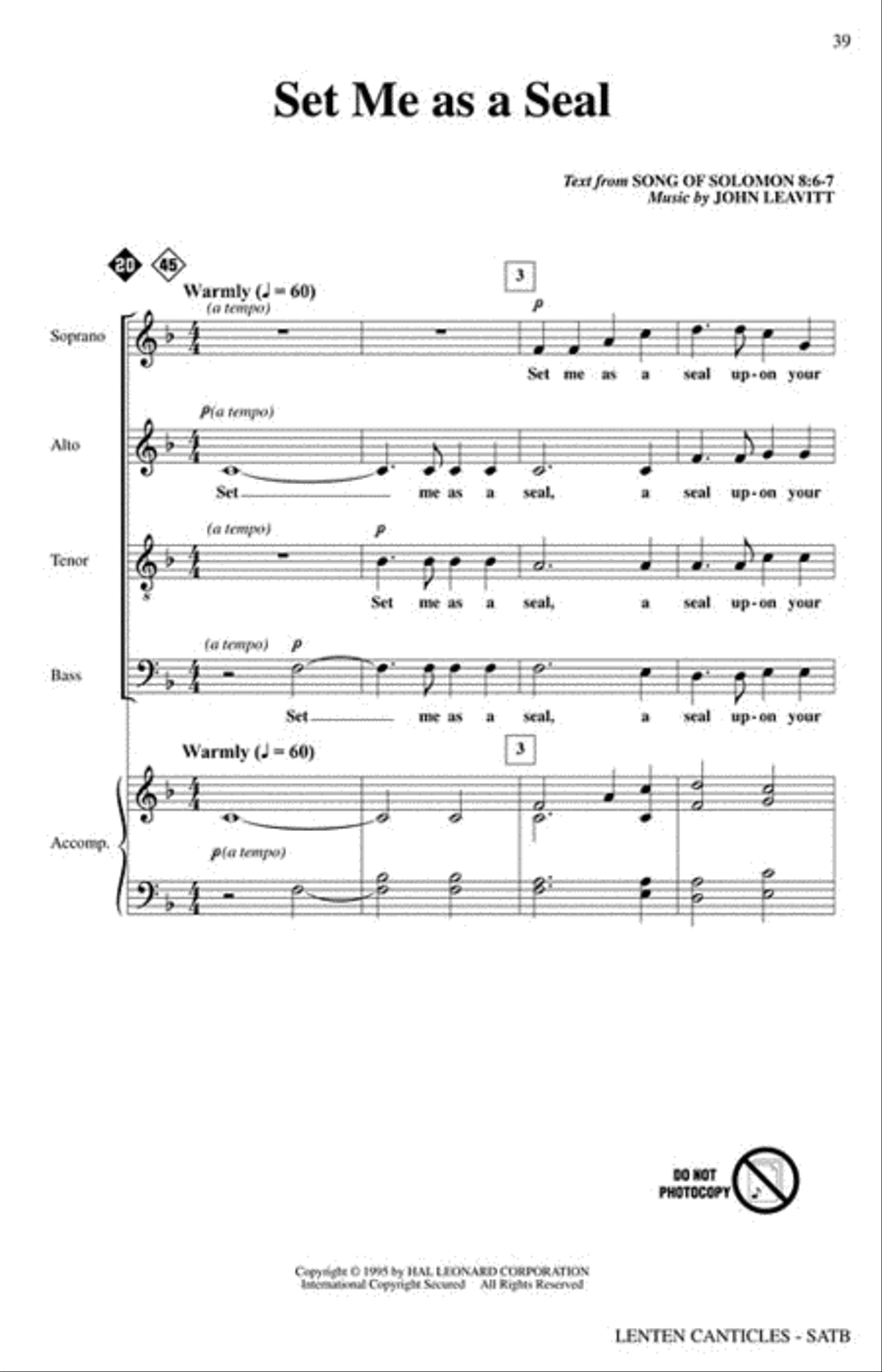 Lenten Canticles Choir scores gallery preview page 7