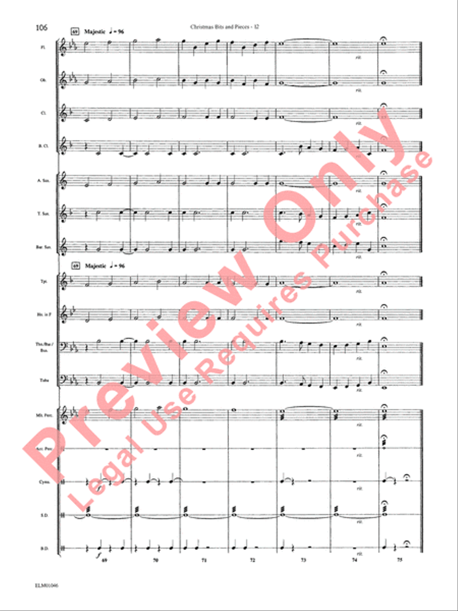 Belwin Beginning Band, Book 1 Concert Band scores gallery preview page 110