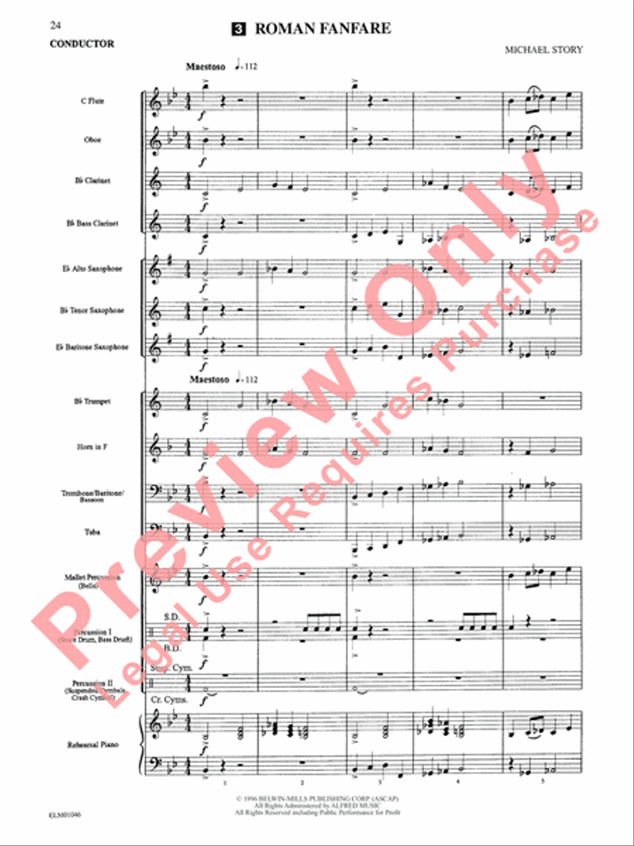 Belwin Beginning Band, Book 1 Concert Band scores gallery preview page 28