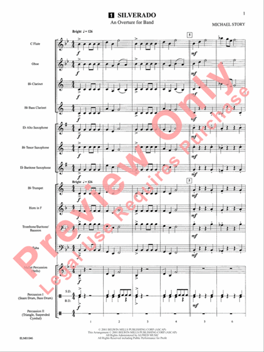 Belwin Beginning Band, Book 1 Concert Band scores gallery preview page 5