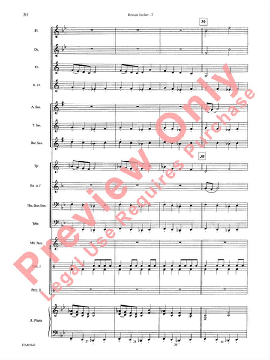 Belwin Beginning Band, Book 1 Concert Band scores gallery preview page 34