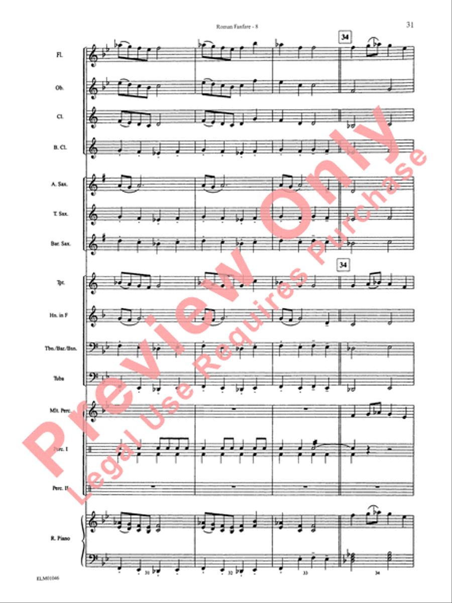 Belwin Beginning Band, Book 1 Concert Band scores gallery preview page 35