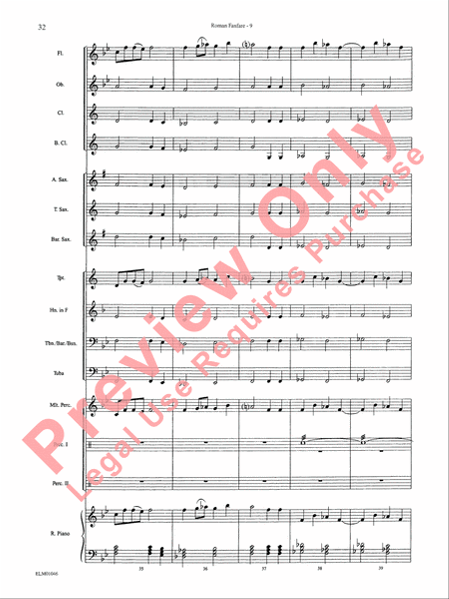 Belwin Beginning Band, Book 1 Concert Band scores gallery preview page 36