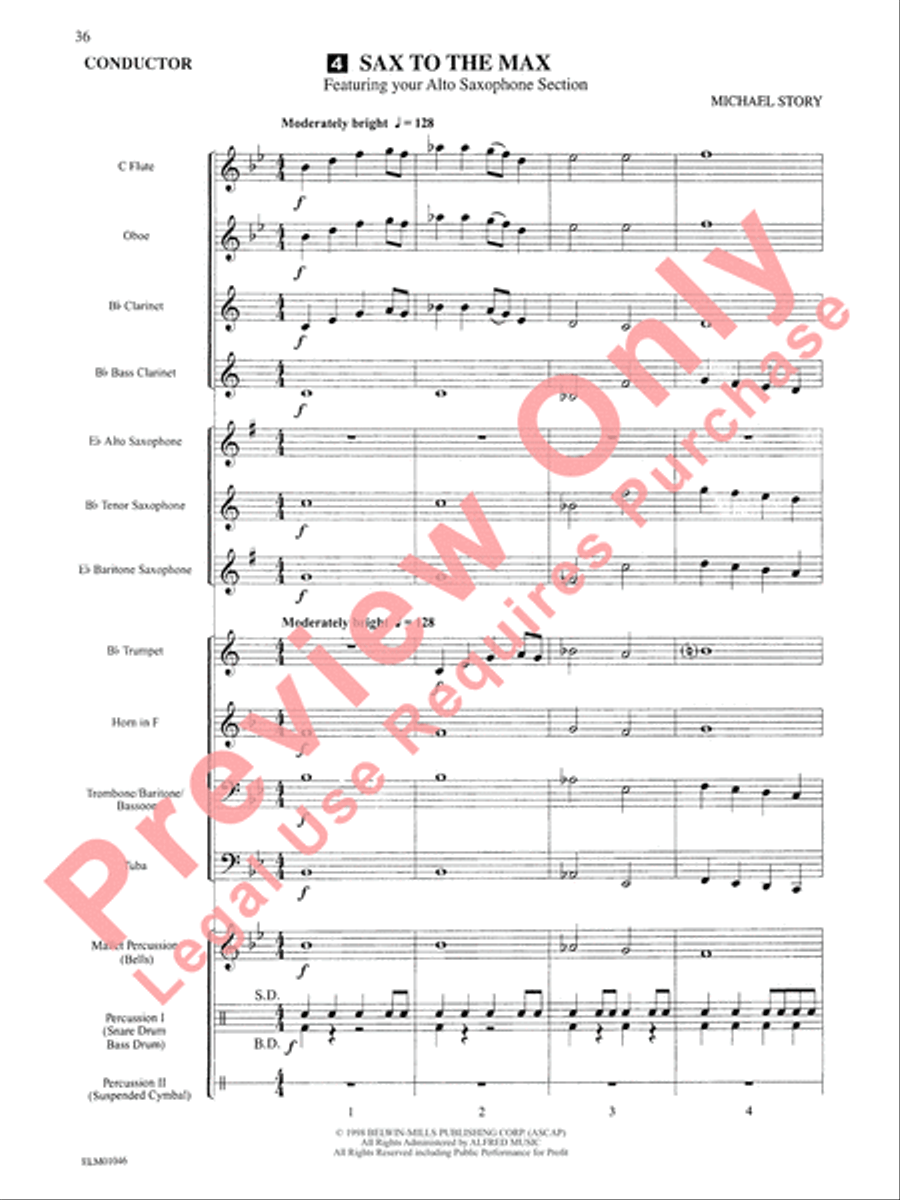 Belwin Beginning Band, Book 1 Concert Band scores gallery preview page 40