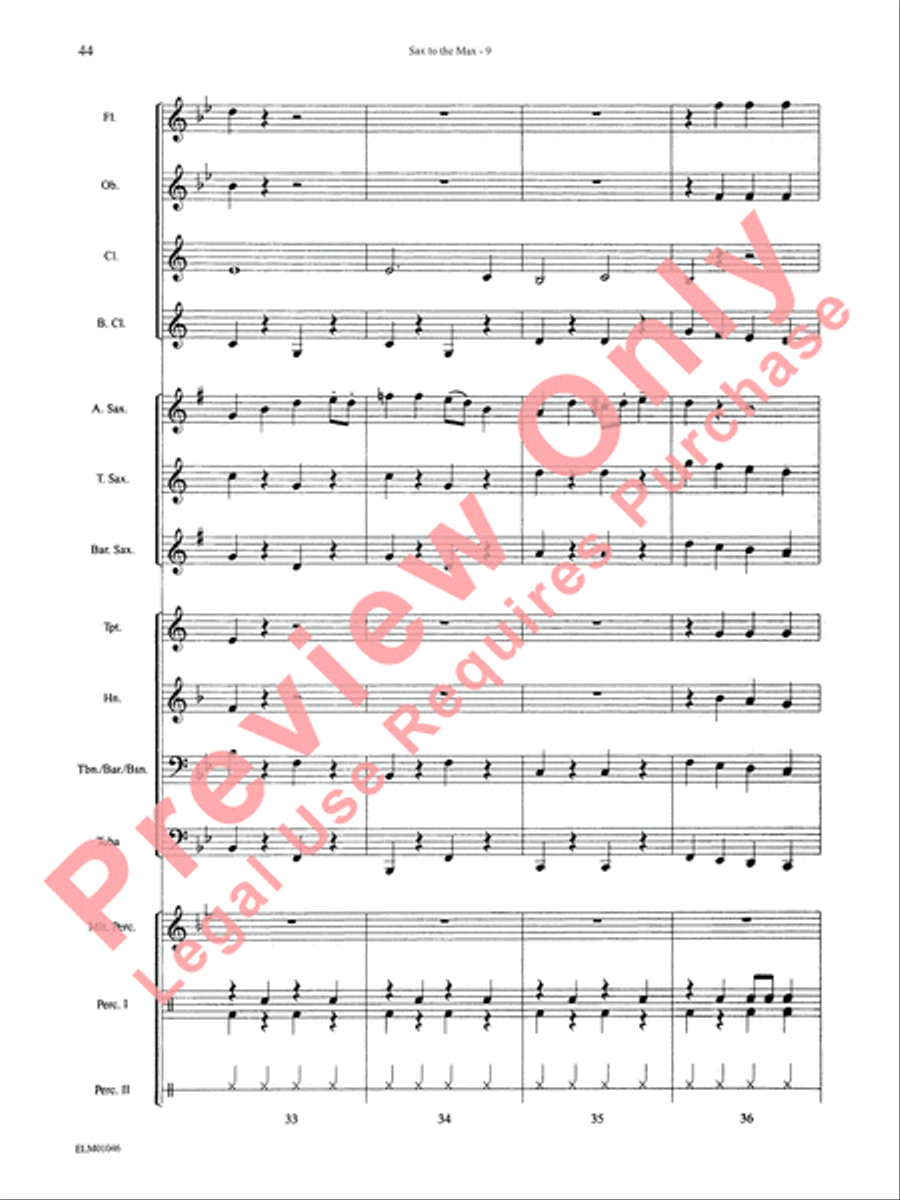 Belwin Beginning Band, Book 1 Concert Band scores gallery preview page 48