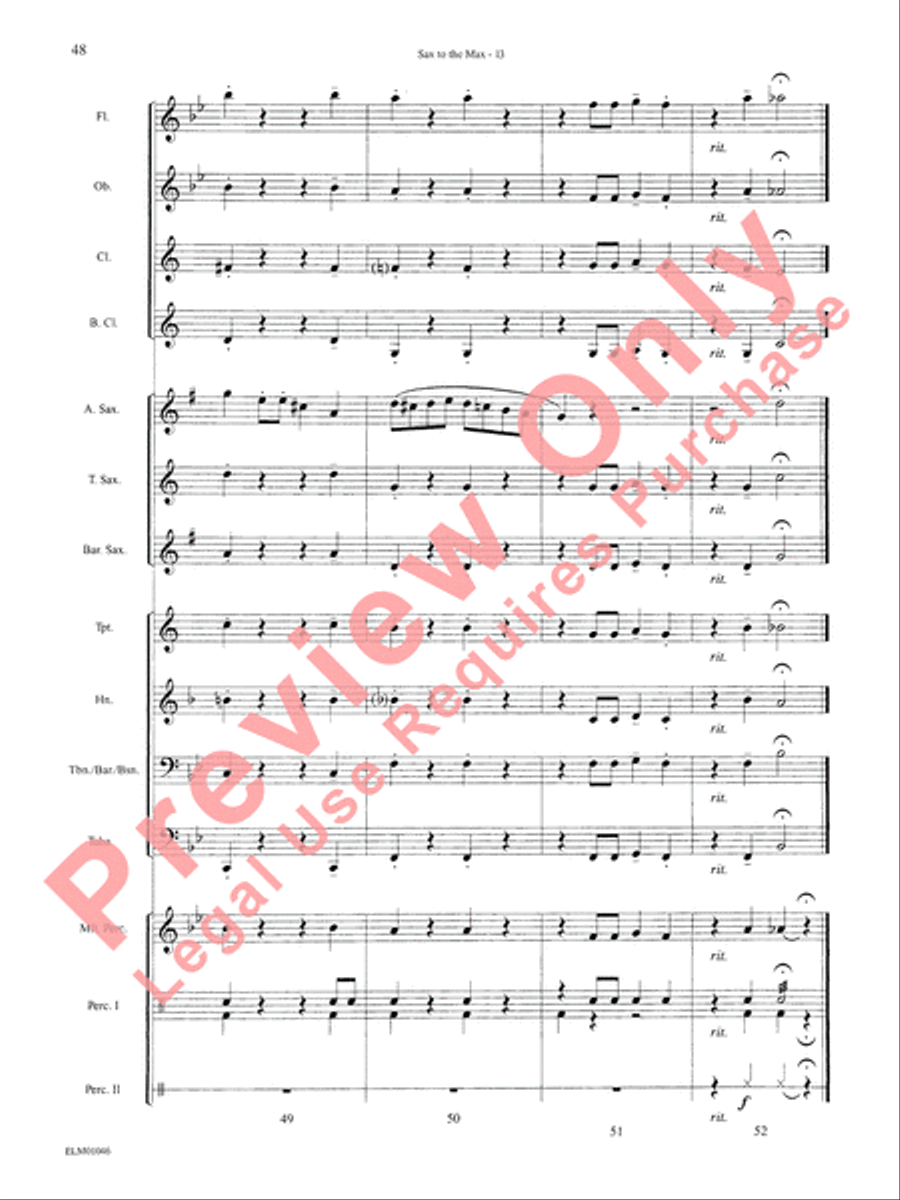 Belwin Beginning Band, Book 1 Concert Band scores gallery preview page 52