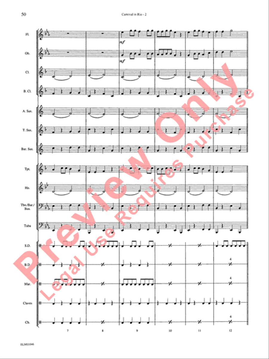 Belwin Beginning Band, Book 1 Concert Band scores gallery preview page 54