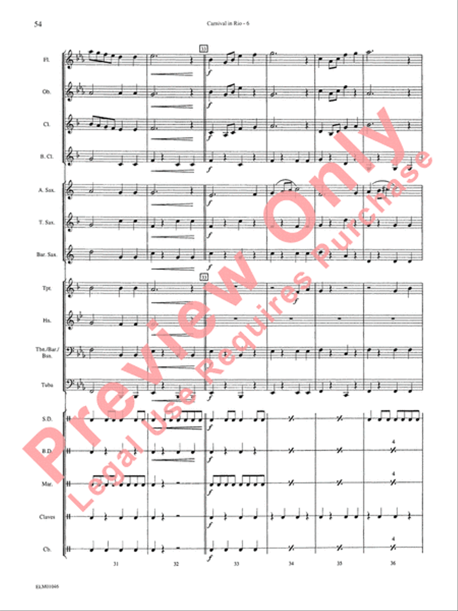 Belwin Beginning Band, Book 1 Concert Band scores gallery preview page 58