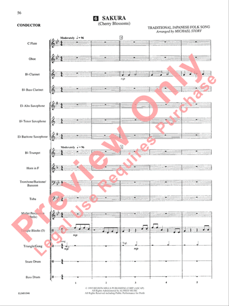 Belwin Beginning Band, Book 1 Concert Band scores gallery preview page 60